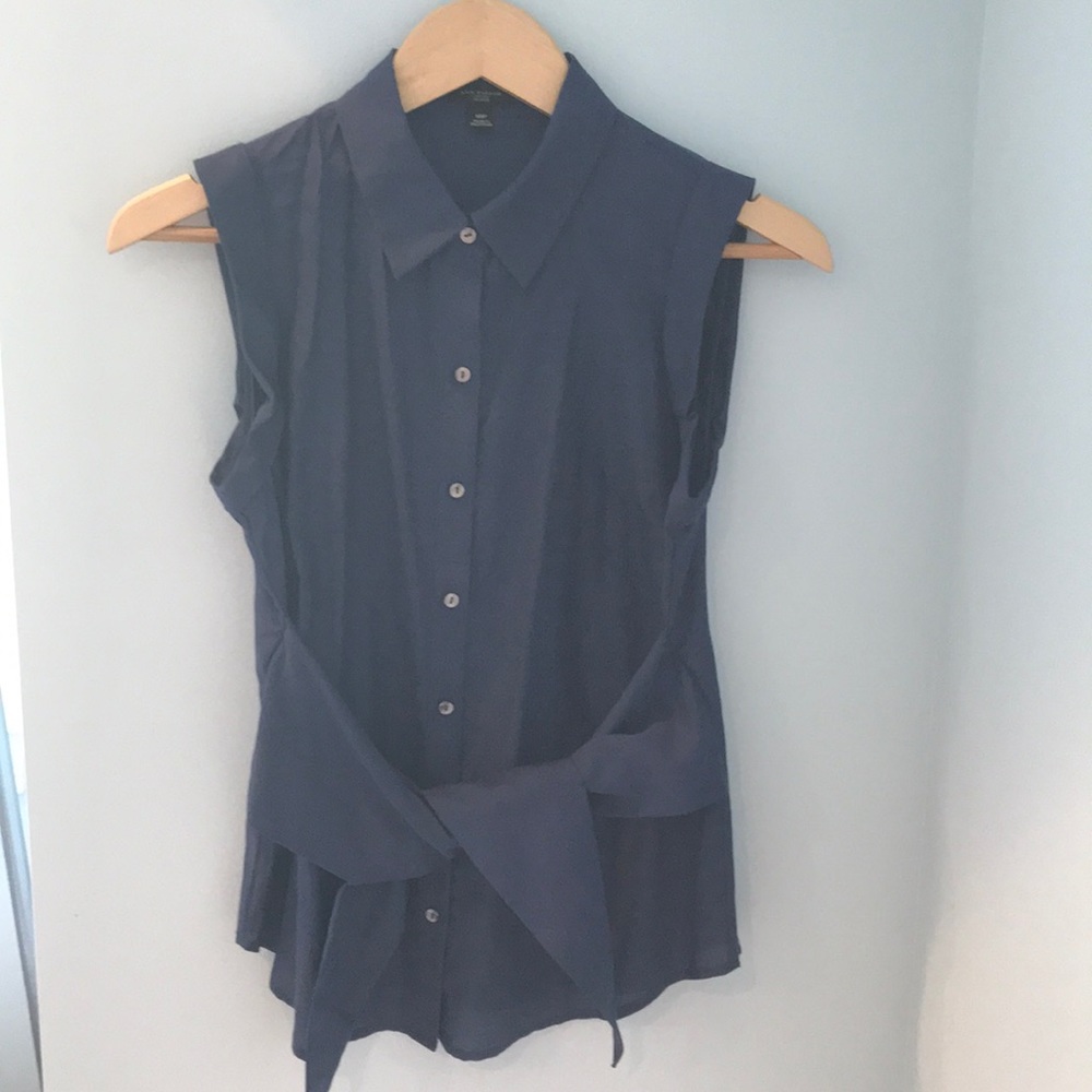 Blue Ann Taylor button up shirt